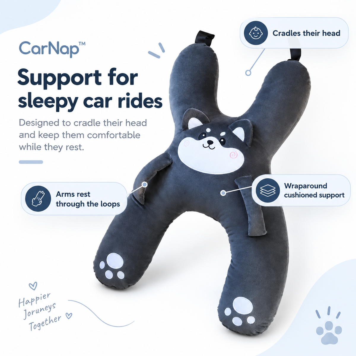 CarNap™ — Head Support Pillow